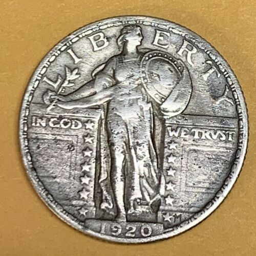 1920-P  Standing Liberty Quarter cleaned