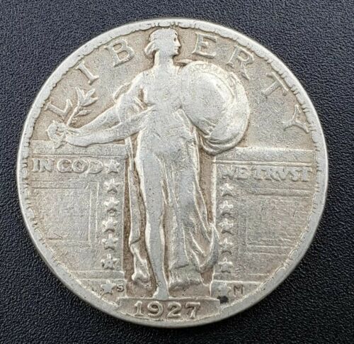 1927-S Standing Liberty Quarter / USA 25 Cent Silver Coin