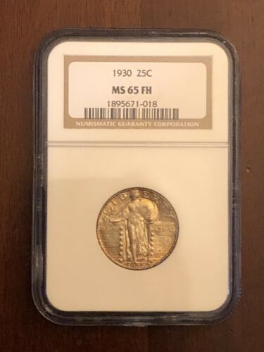 1930 25c Standing liberty MS65 FH