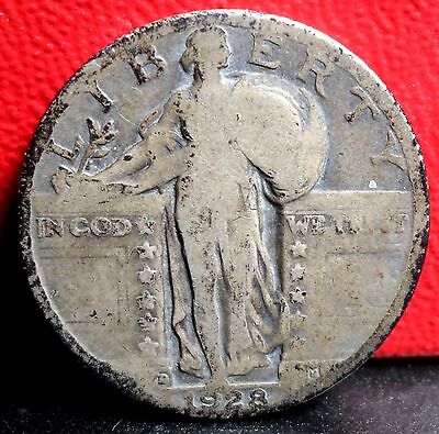 Very Nice 1928 D Standing Liberty Silver Quarter