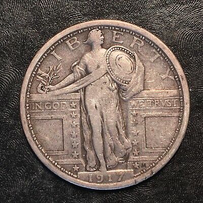1917 Type 1  Standing Liberty Quarter - High Quality Scans #G421