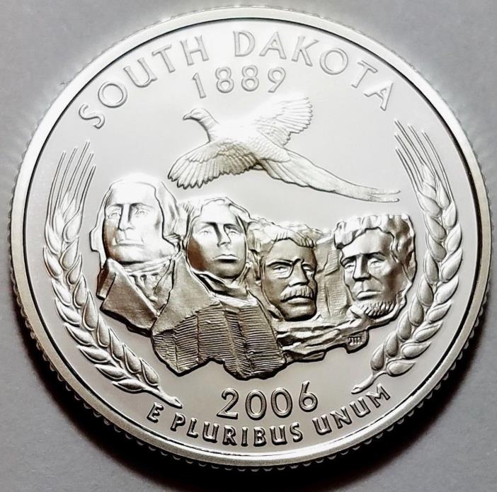 2006 S  Silver South  Dakota Quarter in  Proof    -   Free Ship