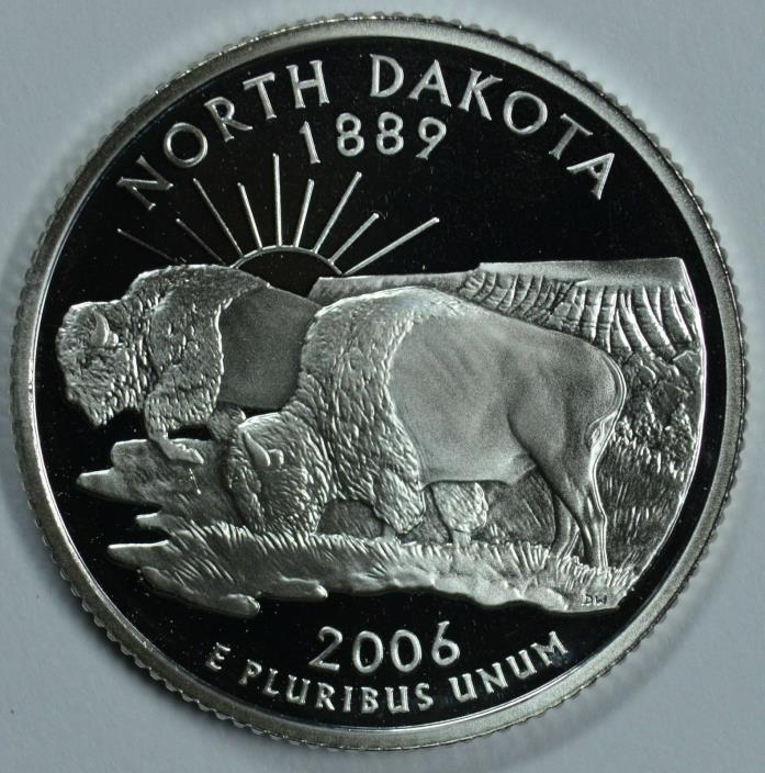 2006 S  Silver North Dakota Quarter in  Proof    -   Free Ship