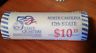 2001-D NORTH CAROLINA STATE QUARTER UNCIRCULATED ROLL US BANK WRAPPED ROLL