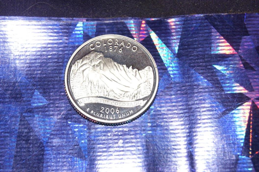 2006s COLORADO silver deep cameo proof 50 state quarter
