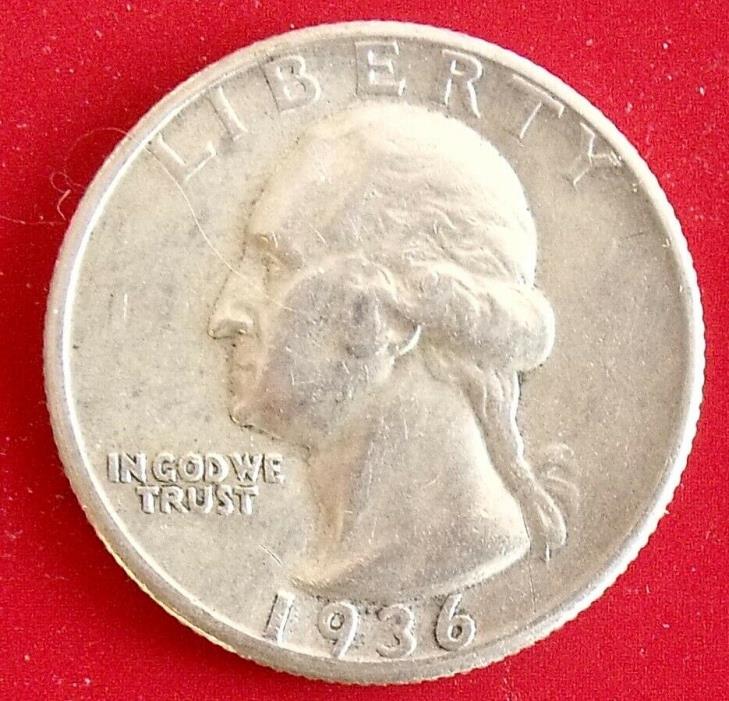 1936-P Washington Quarter – XF – Free Shipping