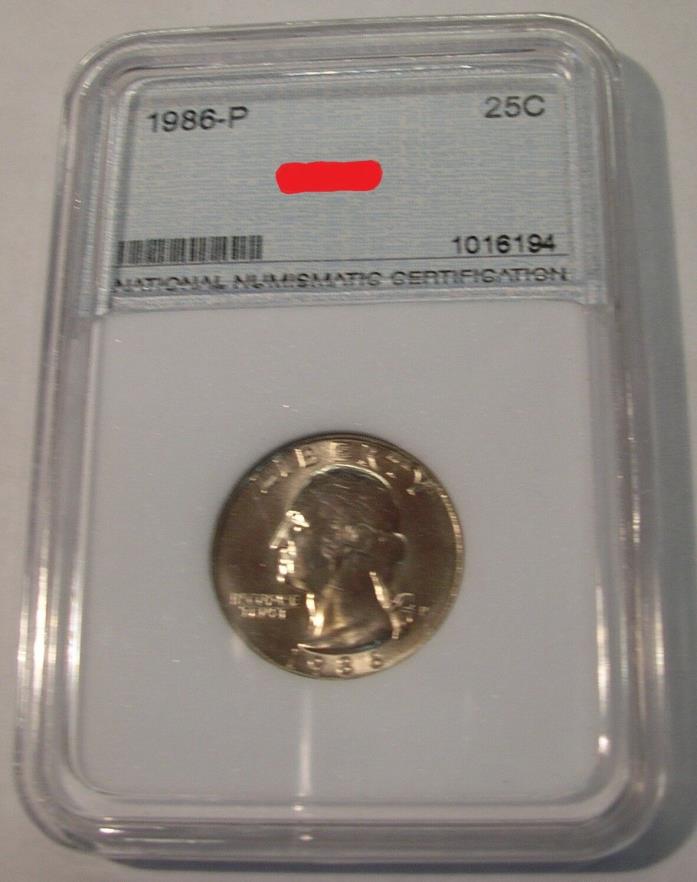 1986-P Washington Quarter