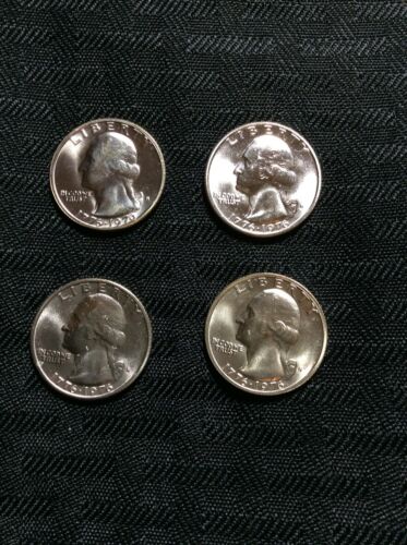 1776-1976 S Washington Bicentennial Quarter ~ 40% Silver (4 Coins)