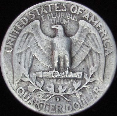 1948-S Fine+ (VF-) Washington Silver Quarter - MC