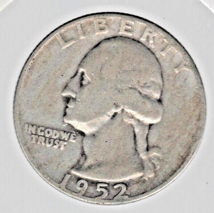 1952-P WASHINGTON QUARTER DOLLAR