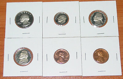 Washington , Roosevelt , Jefferson & Lincoln Proof Coins loose lot 6 coins