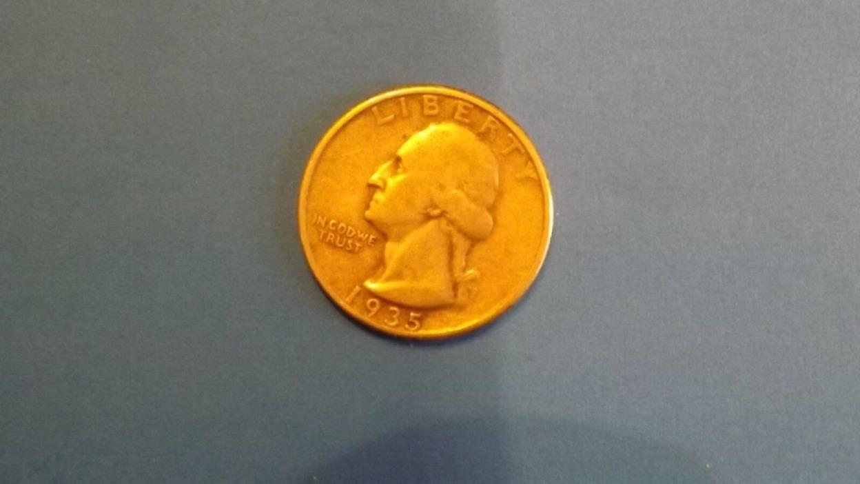 Washington silver quaerter 1935P