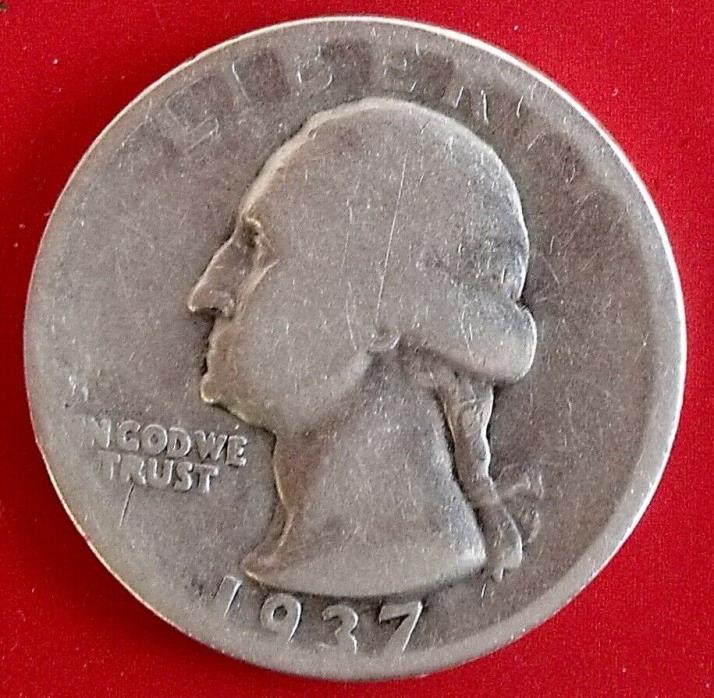 1937-D Washington Quarter – AG-G – Free Shipping