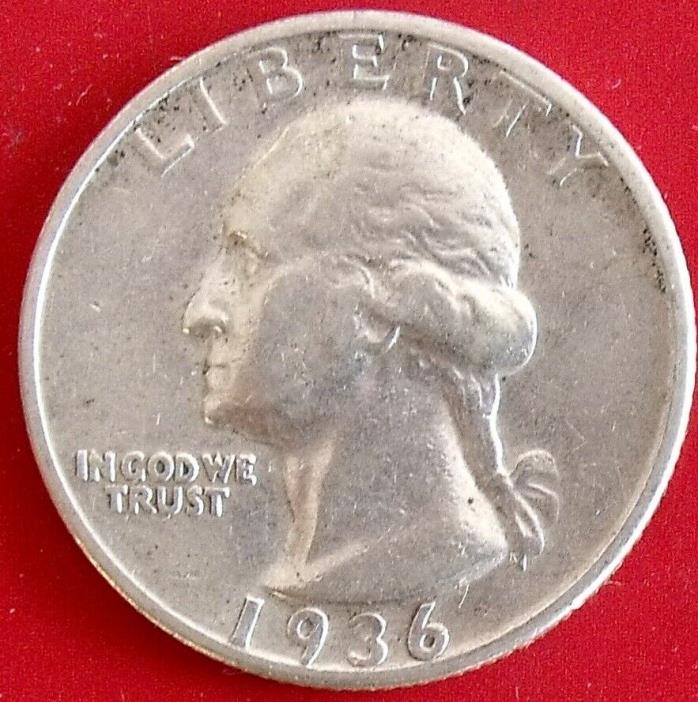 1936-S Washington Quarter – XF – Free Shipping