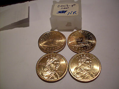 2003-P Sacagawea Dollar Mint State Roll +++++  (25)