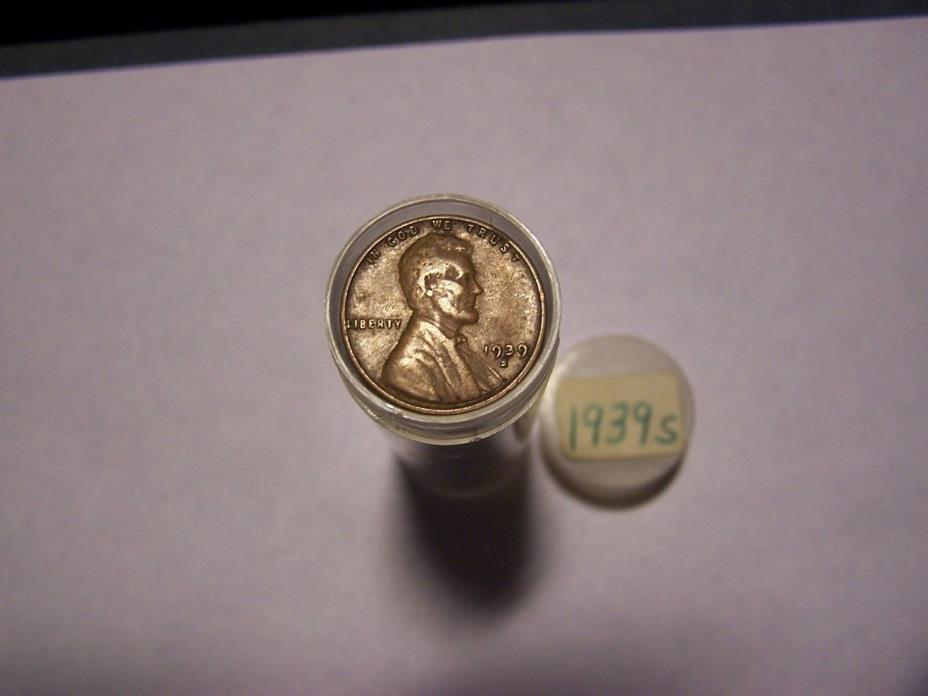 Roll Of 1939-S Lincoln Wheats Circulated