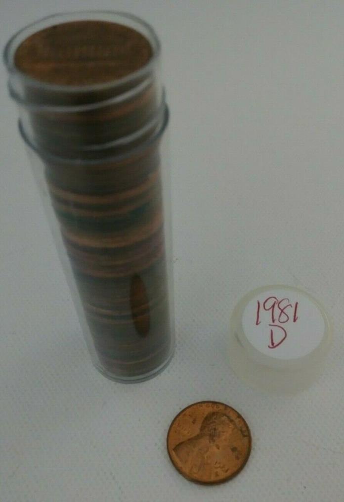 1981-D Roll Of Lincoln Memorial Pennies