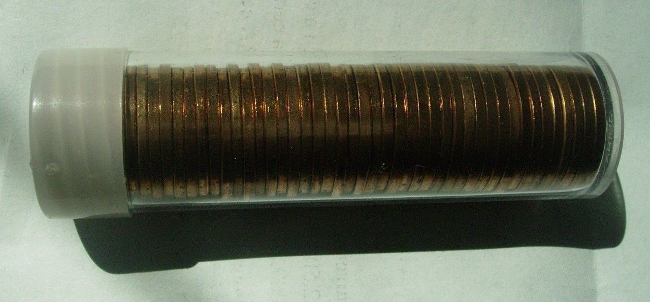 1968-D Lincoln Memorial Cent Uncirculated Roll (50 Coins) from U.S. Mint Set