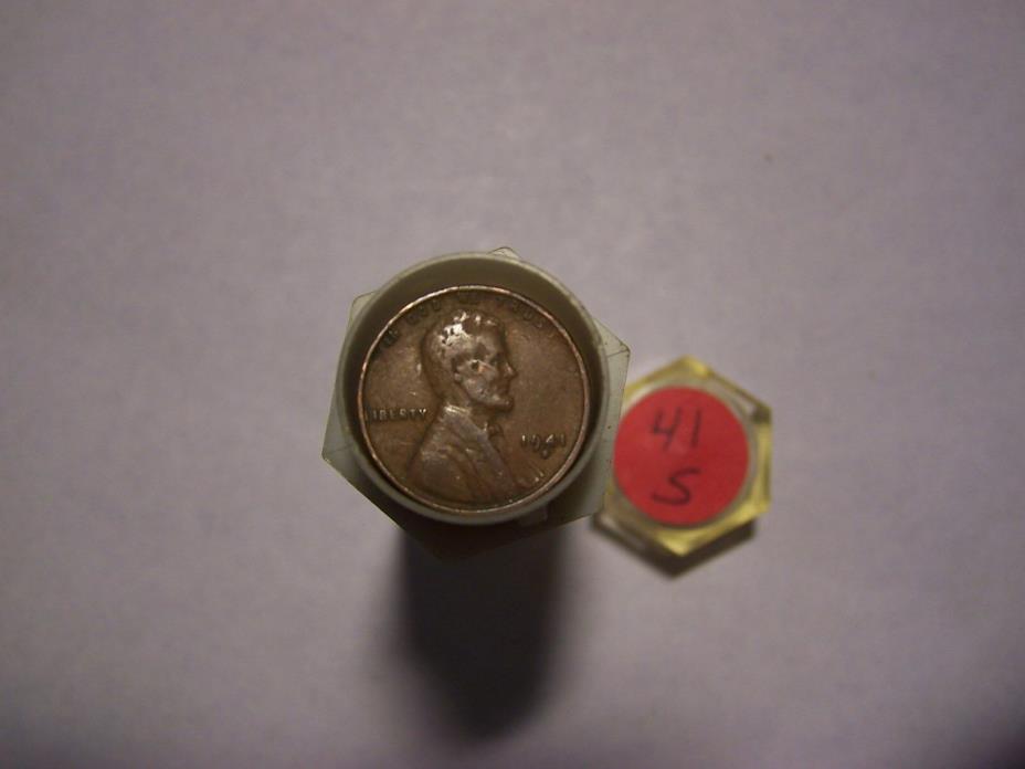 Roll Of 1941-S Lincoln Wheats Circulated