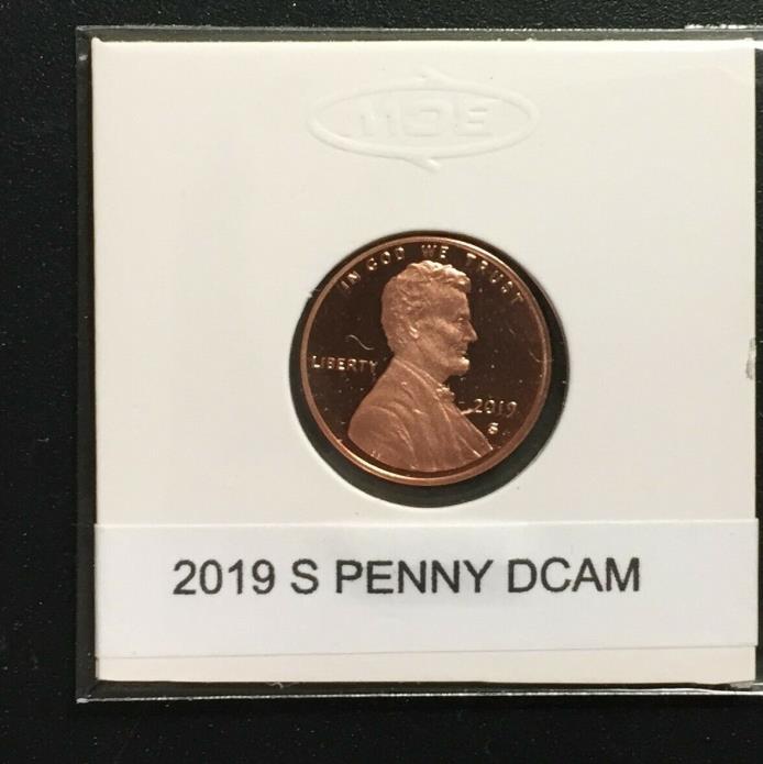 2019 S Penny DEEP CAMEO PROOF  Cent sold in coin flip