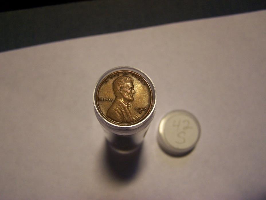 Roll Of 1942-S Lincoln Wheats Circulated