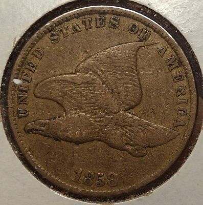 1858 Flying Eagle Cent, High Grade Circulated Coin for Type      1123-21