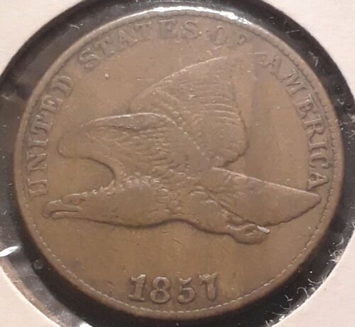 1857 1C Flying Eagle Cent VF