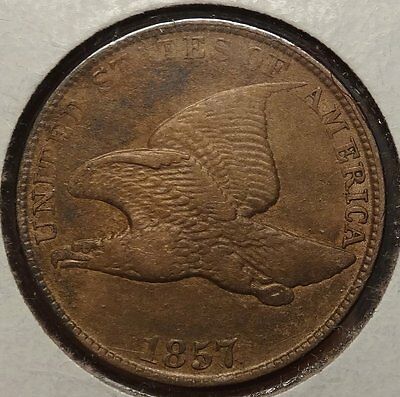 1857 Flying Eagle Cent, High Grade Circulated Coin for Type      1123-20