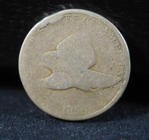 1858 1C Flying Eagle Large Letters Cent About Good Penny AG