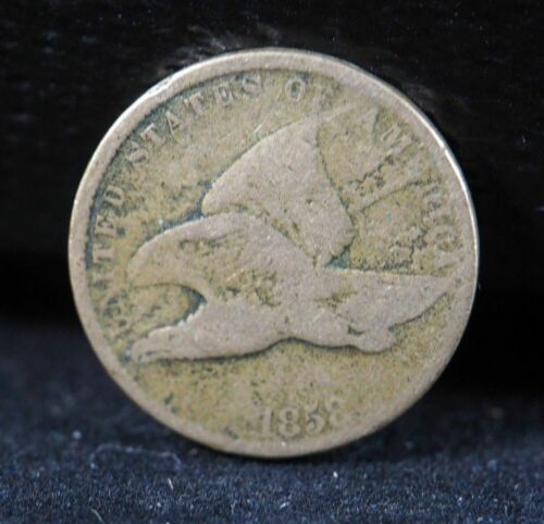 1858 1C Flying Eagle Small Letters Cent Good Penny GD