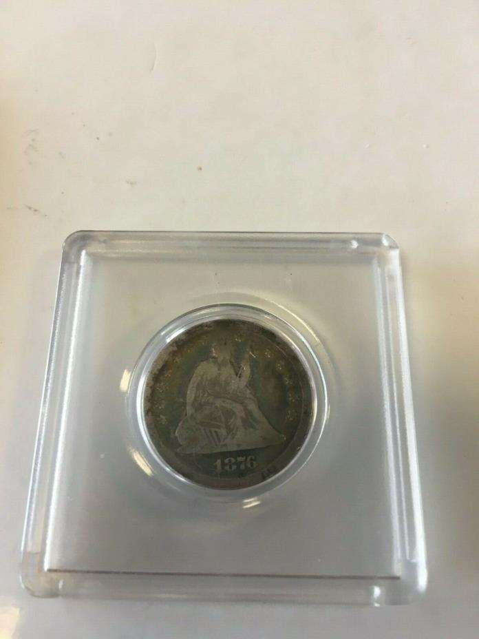 Priced to Sell-1876 Seated Liberty Quarter, Silver, Toning