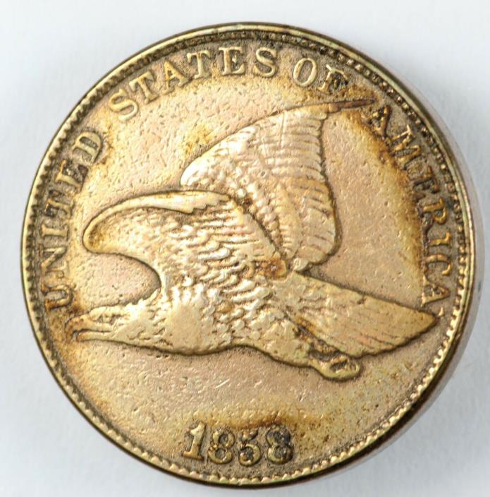 1858 Flying Eagle Cent 1C - Small Letters