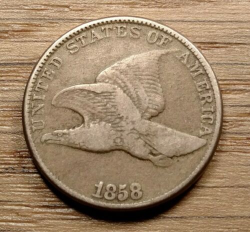 1858 Flying Eagle Cent Fine Condition Choice