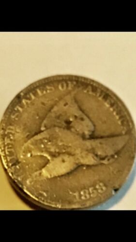 1858 Flying Eagle Cent Collectable Antique Pre Civil War One Cent Coin