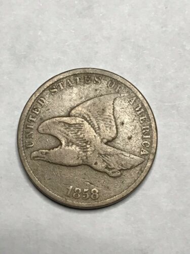 1858 Flying Eagle Cent Penny VG** Small Letters