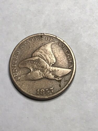 1857 Flying Eagle Cent Penny VF** Nice Coin!