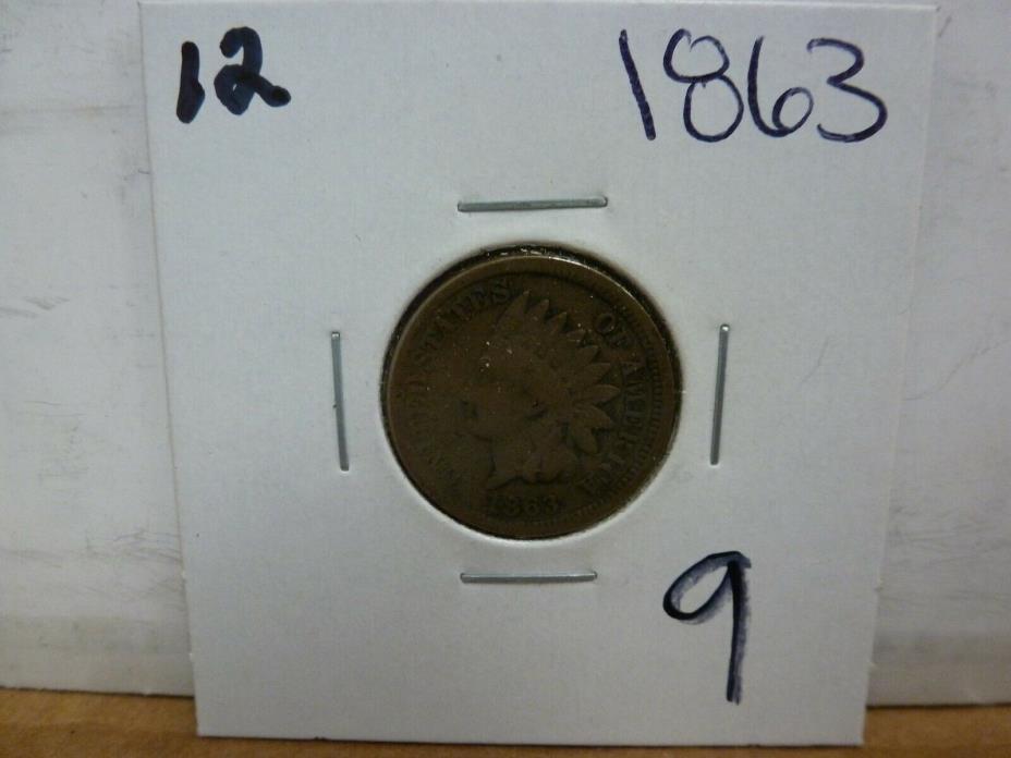 1863 Indian Head Cent #12