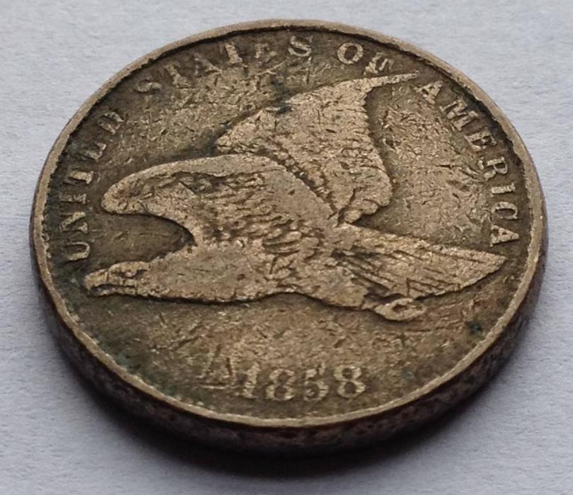 1858 Flying Eagle Cent Penny