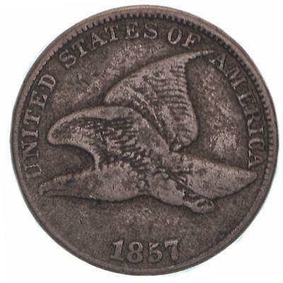1857 Flying Eagle Cent Fine Penny FN