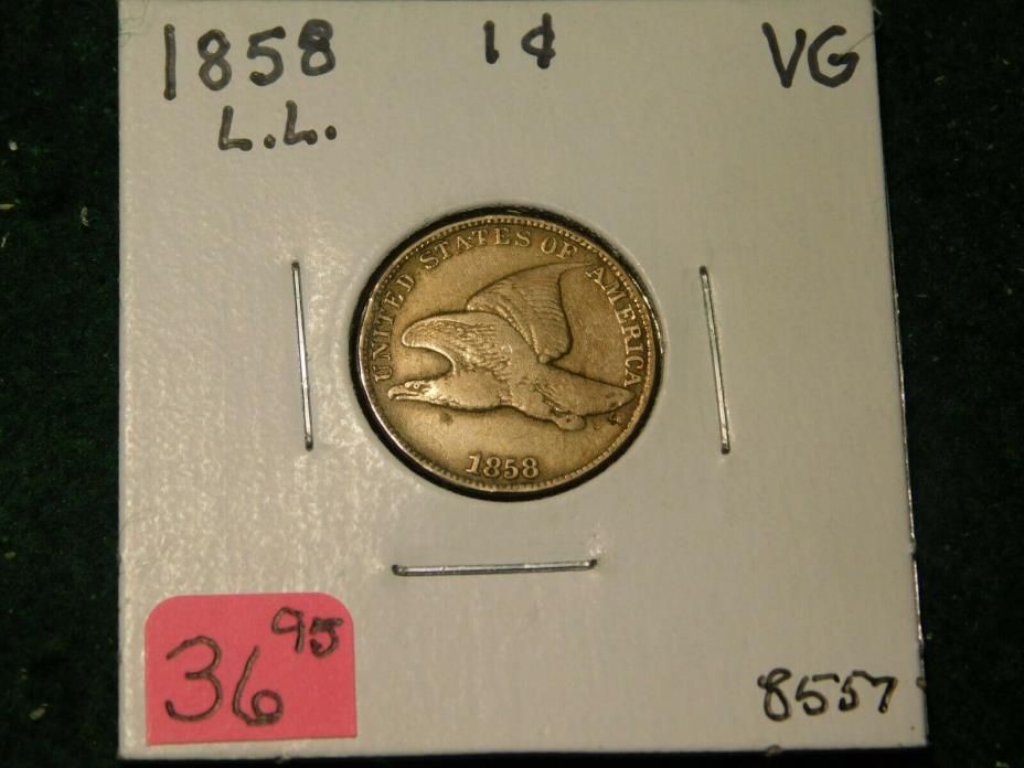 1858   L.L.    Flying Eagle Cent