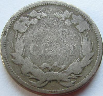 1858 Flying Eagle Cent Penny Large Letters in SAFLIP