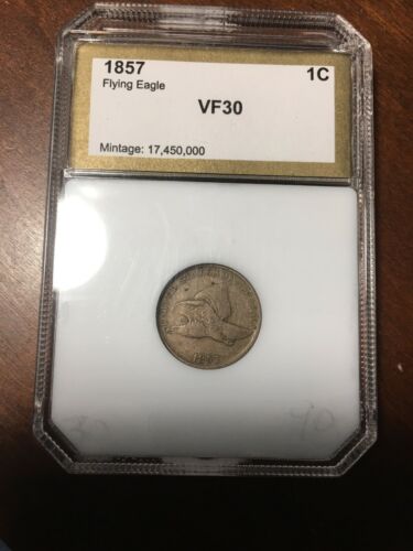 1857 Flying Eagle Cent PCI graded