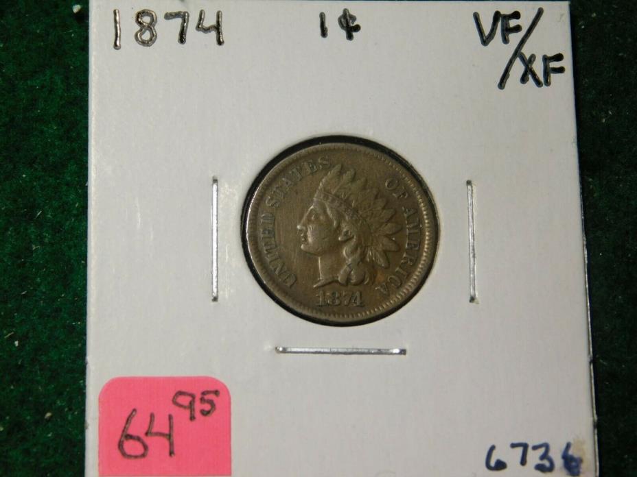 1874    Indian Head Cent