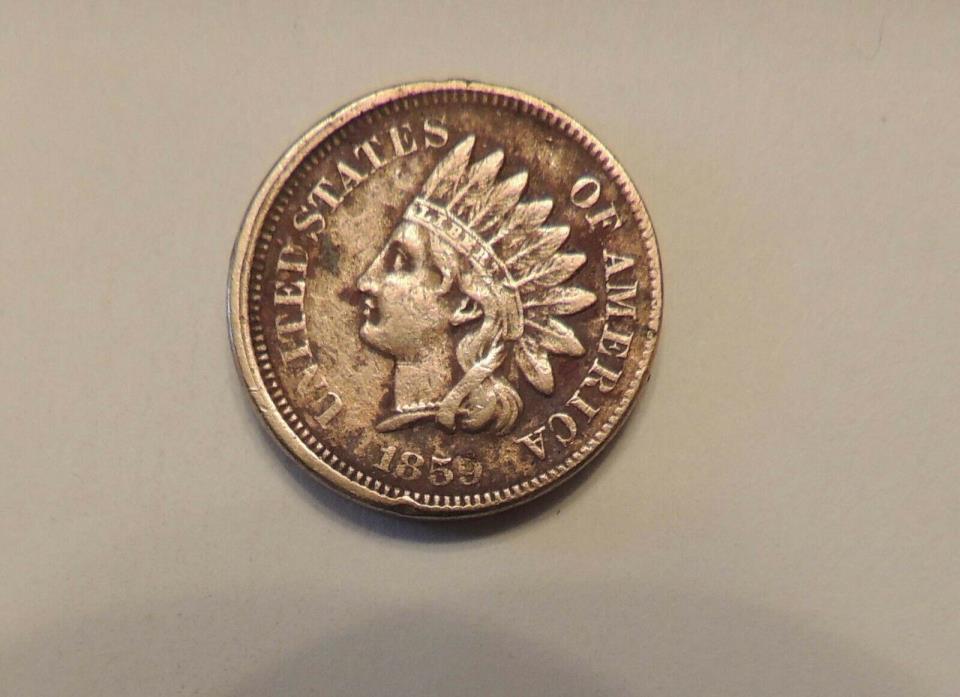 US Small coin 1859 indian head cent
