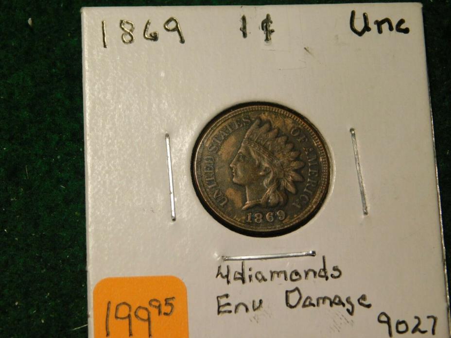 1869    Indian Head Cent