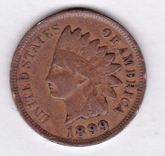 1899 INDIAN HEAD CENT in VERY GOOD condition : stk I1