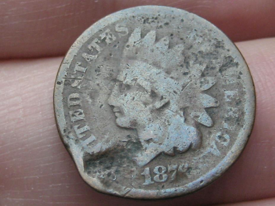 1876 Indian Head Cent Penny- Good Details