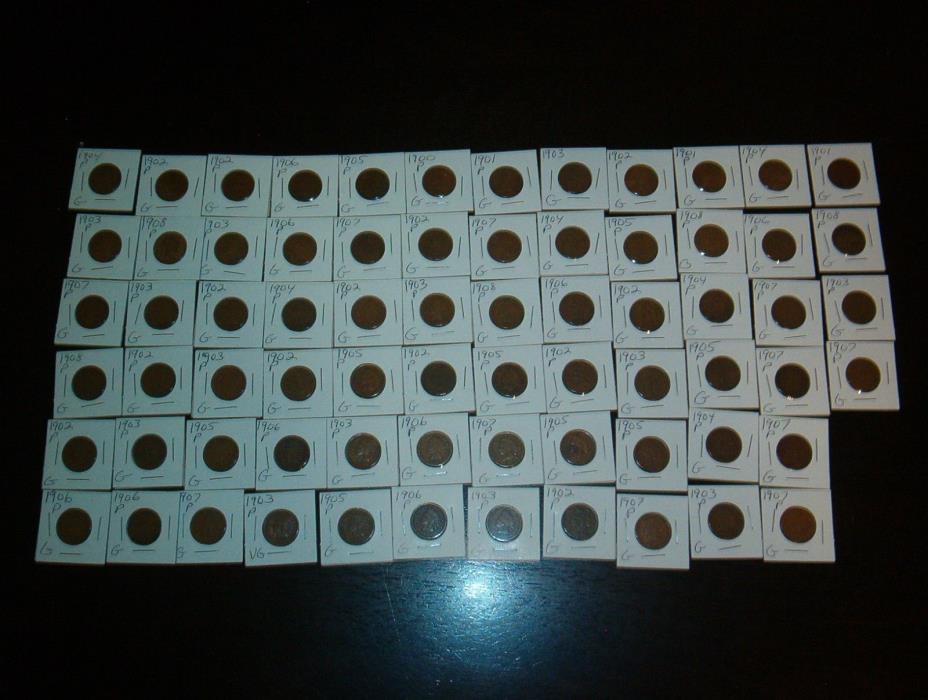 70 Indian Head Pennies