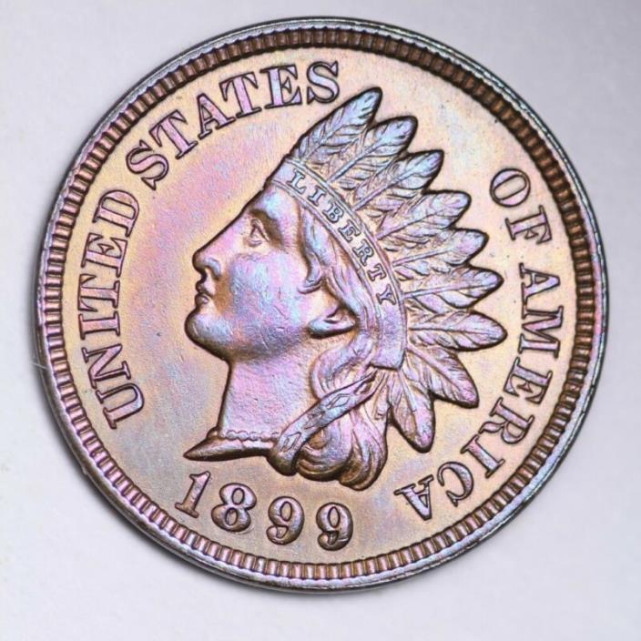 1899 Indian Head Small Cent CHOICE BU FREE SHIPPING E184 TE