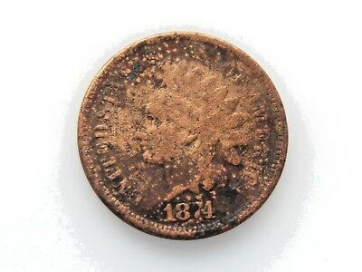 Semi-Key Date: 1874 Indian Head Penny ...Clear Date